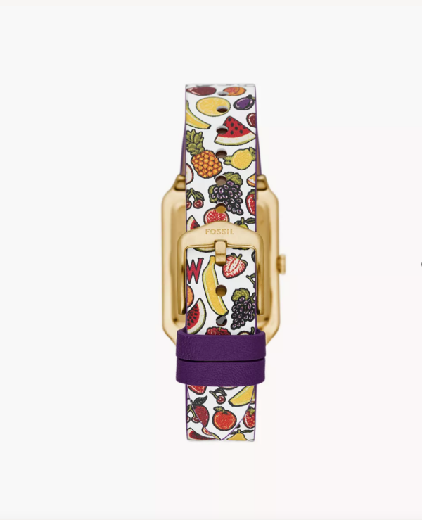 Fossil Willy Wonka™ x Fossil Limited Edition Two-Hand Multicolor Print Leather Women Watch (LE1191) - Image 5