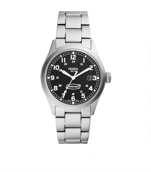Fossil Defender Solar-Powered Stainless Steel Men Watch (FS5973)
