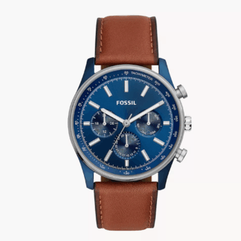 Fossil Sullivan Multifunction Brown Leather Men Watch (BQ2512)