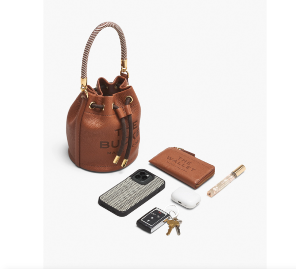 Marc Jacobs The Leather Mini Bucket Bag (Black) - Image 5