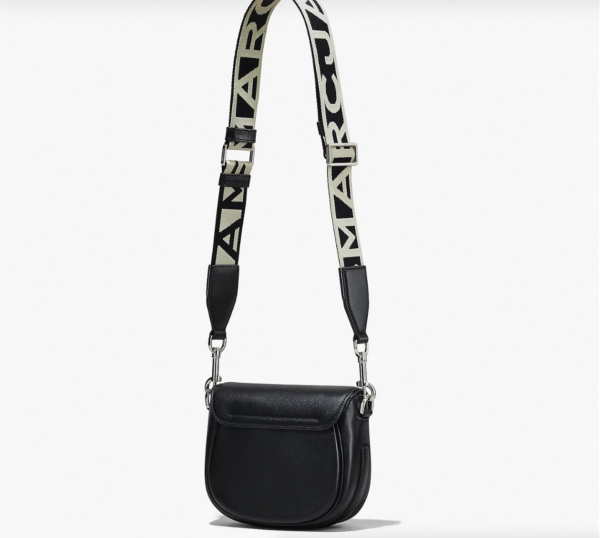 Marc Jacobs The Covered J Medium Marc Saddle Bag (Black) - Image 4