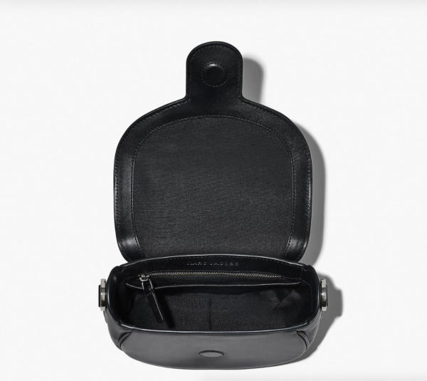 Marc Jacobs The Covered J Medium Marc Saddle Bag (Black) - Image 2