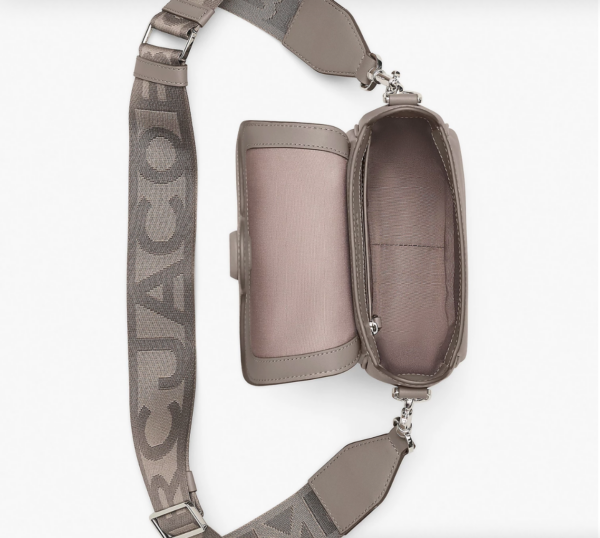 Marc Jacobs The Covered J Medium Marc Saddle Bag (Cement) - Image 4