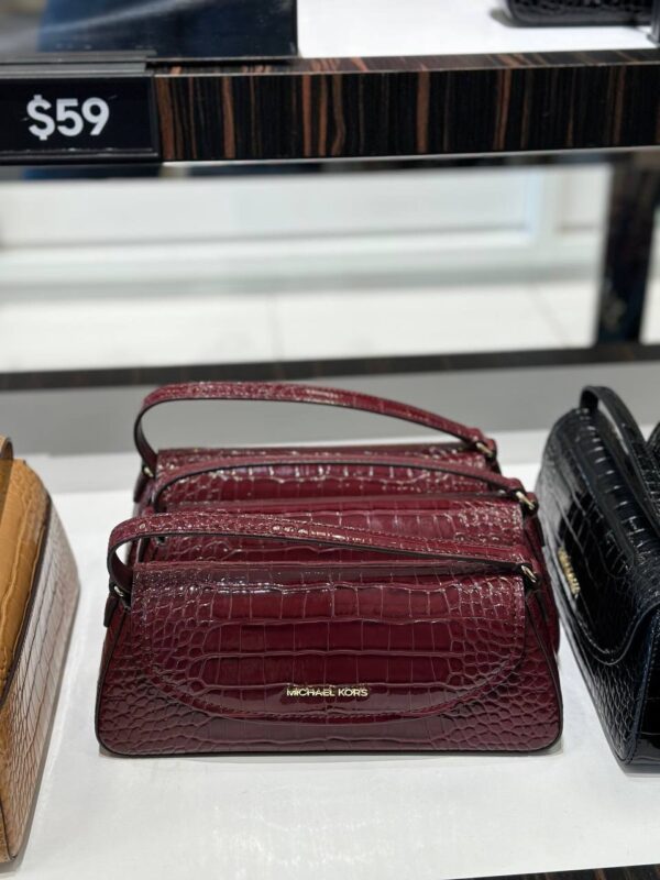 Michael Kors Katya Medium Flap Crossbody (Oxblood)