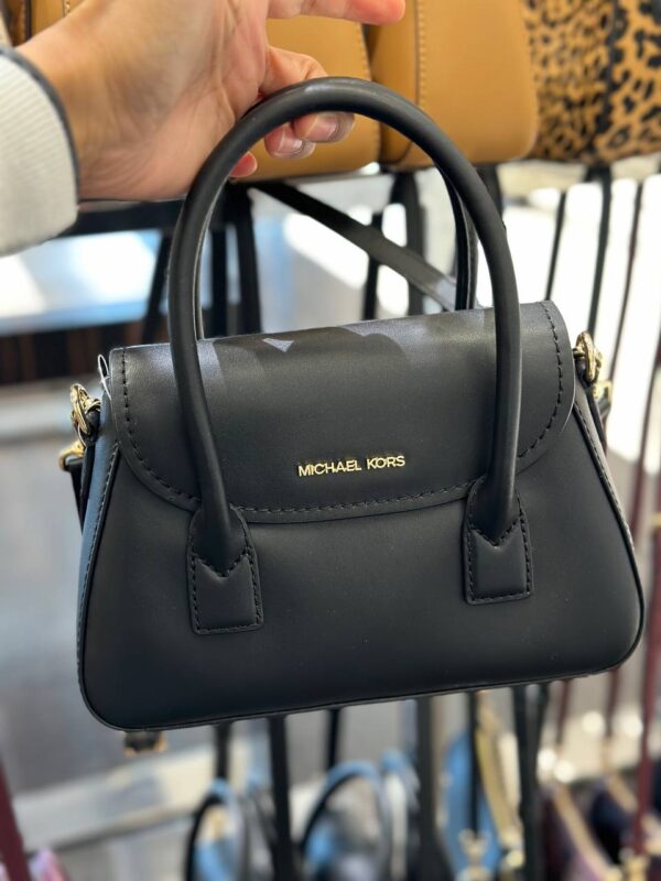 Michael Kors Katya Small Satchel Crossbody (Black)