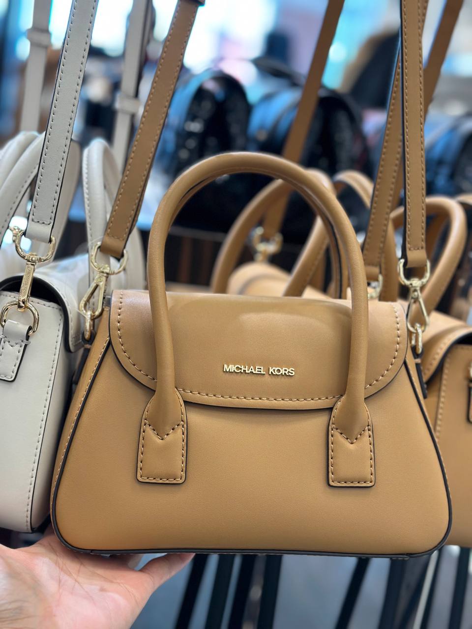 Michael kors small satchel crossbody sales
