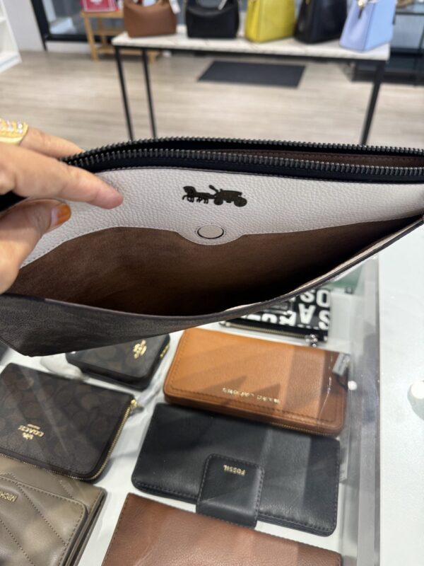 Coach Hitch Pouch With Horse and Carriage Print (Truffle Chalk)-Boutique Collection - Image 2