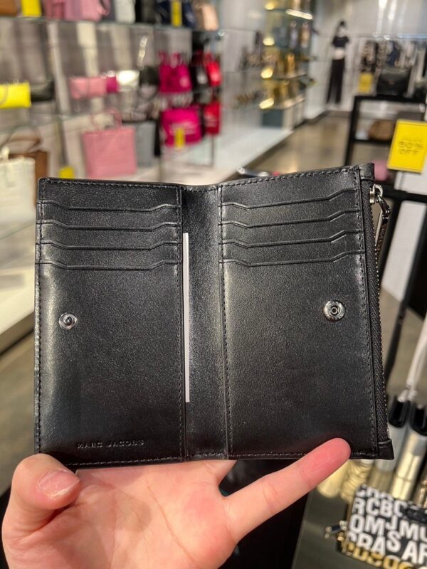 Pre Order-Marc Jacobs Slim Bifold Wallet (Black) - Image 3