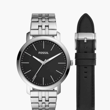 Fossil Luther Three-Hand Interchangeable Strap Gift Set (BQ2466SET)