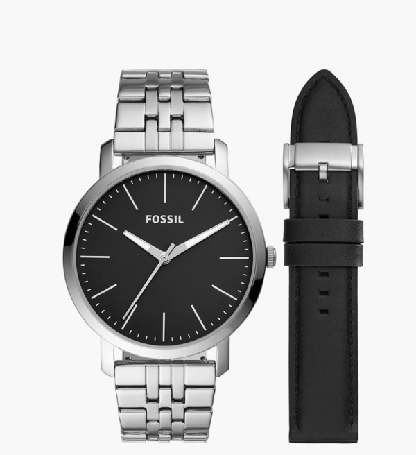Fossil Luther Three-Hand Interchangeable Strap Gift Set (BQ2466SET)