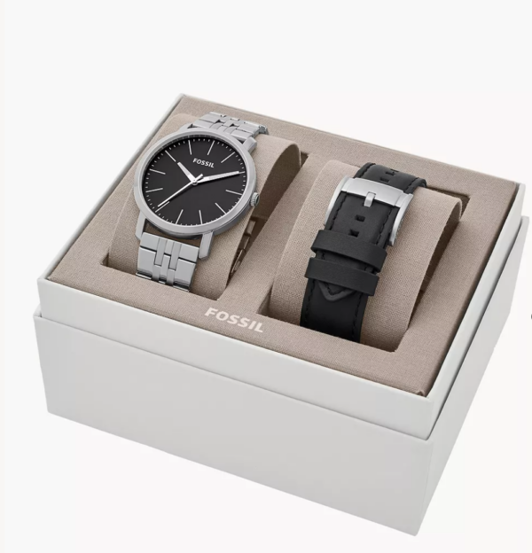 Fossil Luther Three-Hand Interchangeable Strap Gift Set (BQ2466SET) - Image 3