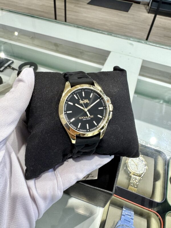Coach Libby Rubber Watch (Black) C9580 RSKF - Image 3