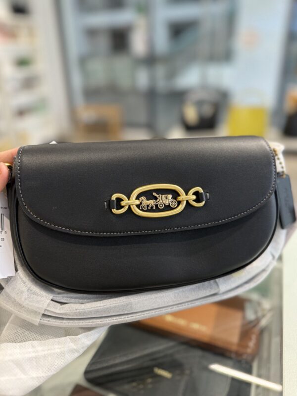 Coach Harley Shoulder Bag 23 (Black Classic) - Boutique Collection - Image 9