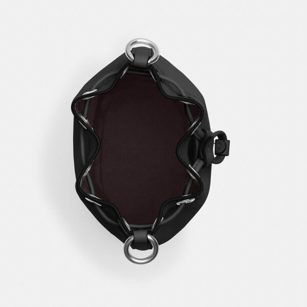Pre Order-Coach Mini Bucket Bag (Black) - Image 3