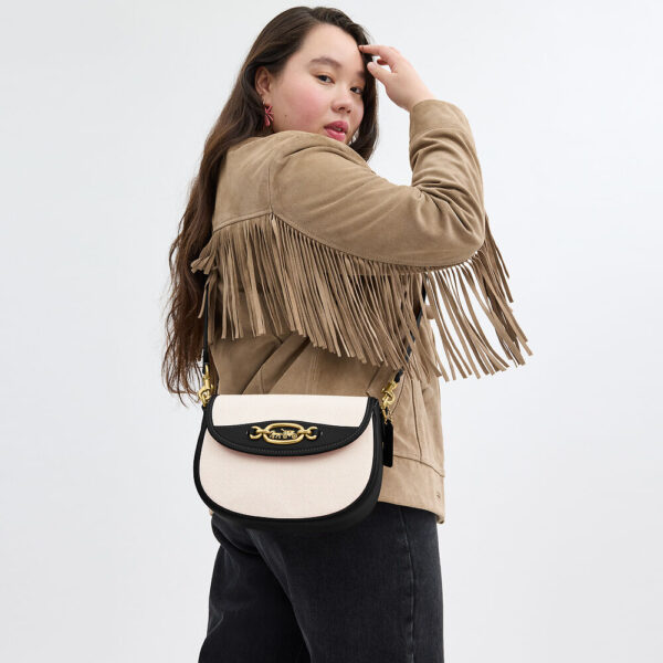 Coach Harley Shoulder Bag (Stone Burnished Amber)-Boutique Collection - Image 4