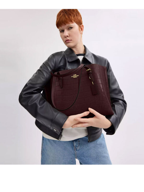 Coach Mollie Tote Bag (Merlot) - Image 3