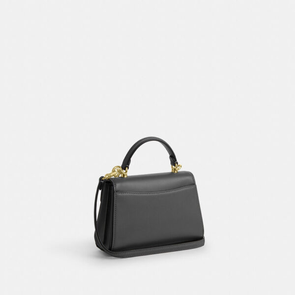 Coach Eliza Mini Top Handle Bag (Charcoal) - Image 4