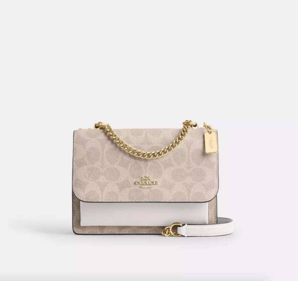 Coach Mini Klare Crossbody Bag In Signature Canvas (Sand Chalk)