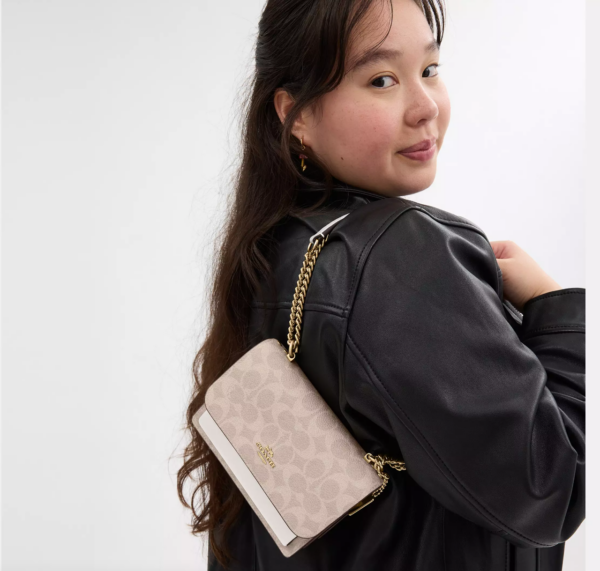 Coach Mini Klare Crossbody Bag In Signature Canvas (Sand Chalk) - Image 3