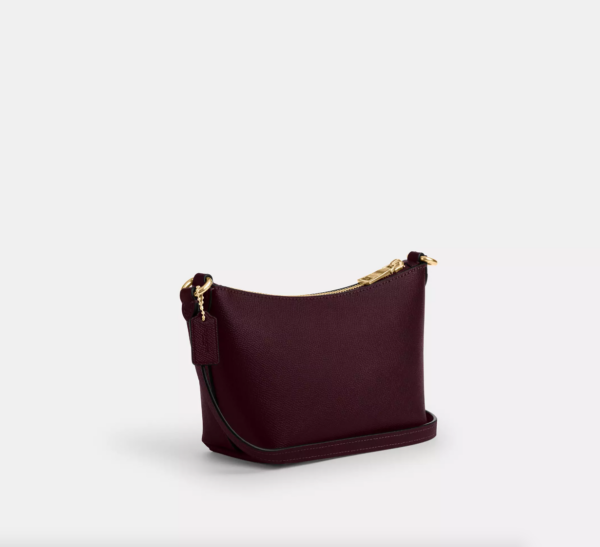 Coach Zip Top Crossbody Bag (Merlot) - Image 3