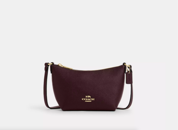 Coach Zip Top Crossbody Bag (Merlot)