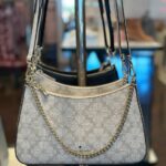 Pre Order-Kate Spade Signature Spade Flower Medium Convertible Crossbody (Beige)