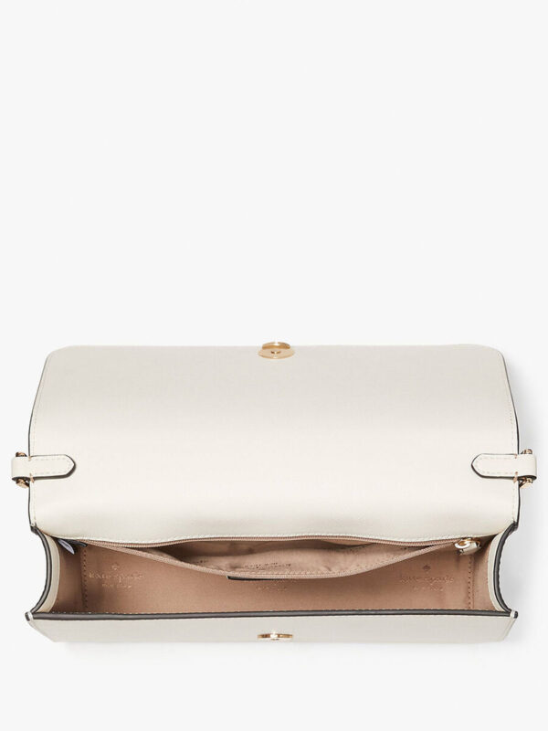Pre Order-Kate Spade Madison Colorblock Saffiano Leather Flap Convertible Crossbody (Hazelnu) - Image 2