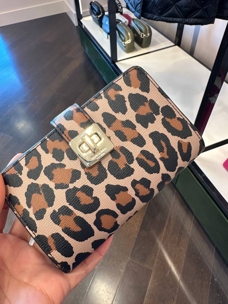 Kate spade cheetah print wallet on sale