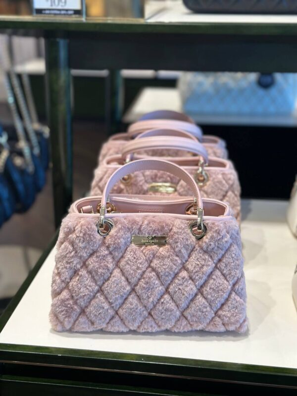 PRE ORDER-Kate Spade Carey Small Sullivan Faux Fur (Rose Smoke)