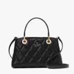 Kate Spade Carey Smooth Quilted Leather Small Sullivan Satchel (Black)