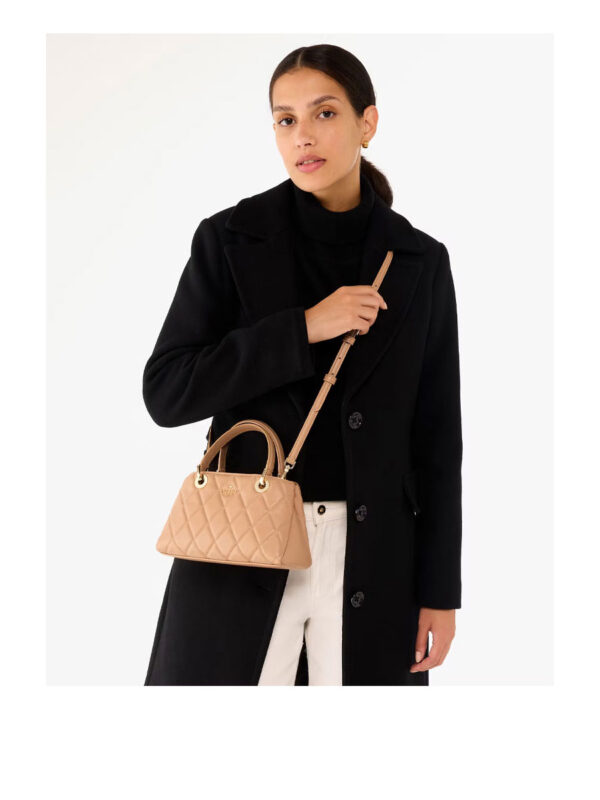 Kate Spade Carey Smooth Quilted Leather Small Sullivan Satchel (Tiramisu) - Image 2