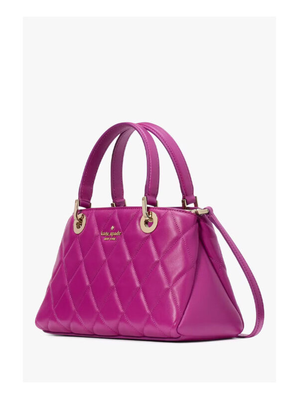 Kate Spade Carey Smooth Quilted Leather Small Sullivan Satchel (BajaRose) - Image 2