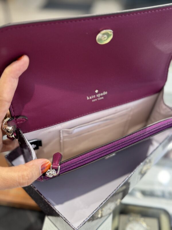 Kate Spade Kenzie Boxed Medium Flap Wristlet (Raspberry) - Image 2