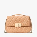 Kate Spade Carey Quilted Leather Small Flap Crossbody(Tiramisu)