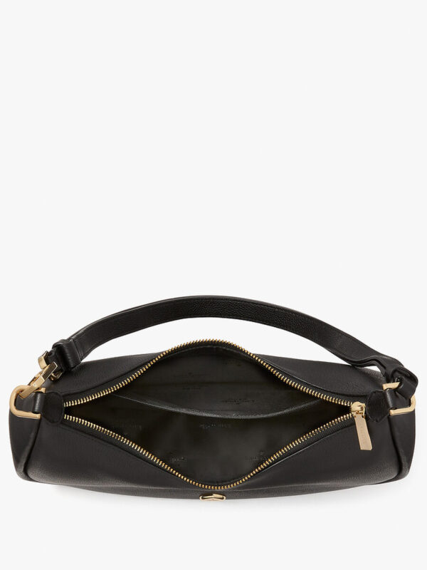 Kate Spade Kayla Pebbled Leather Chain Link Convertible Crossbody (Black) - Image 4