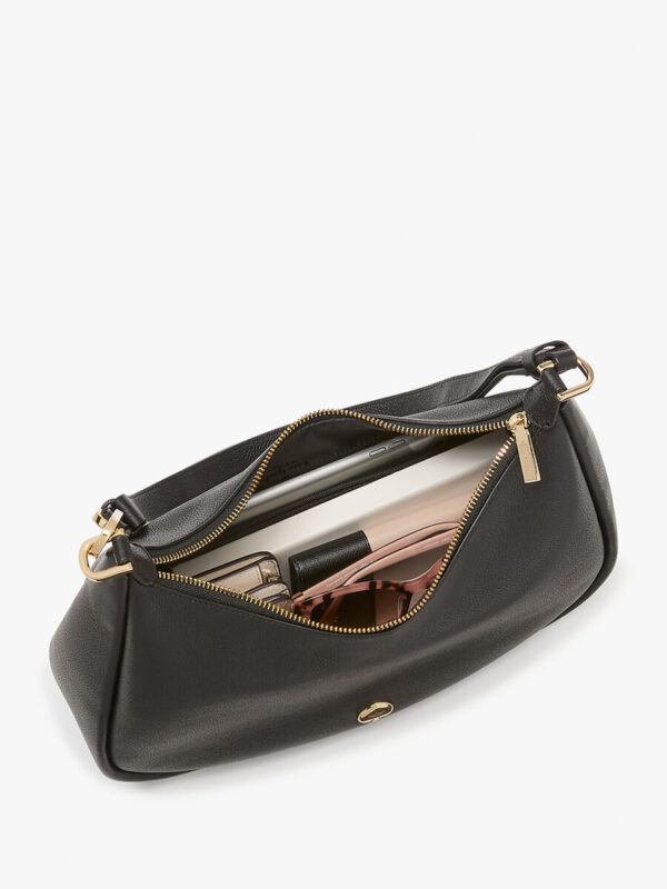 Kate Spade Kayla Pebbled Leather Chain Link Convertible Crossbody (Black) - Image 3