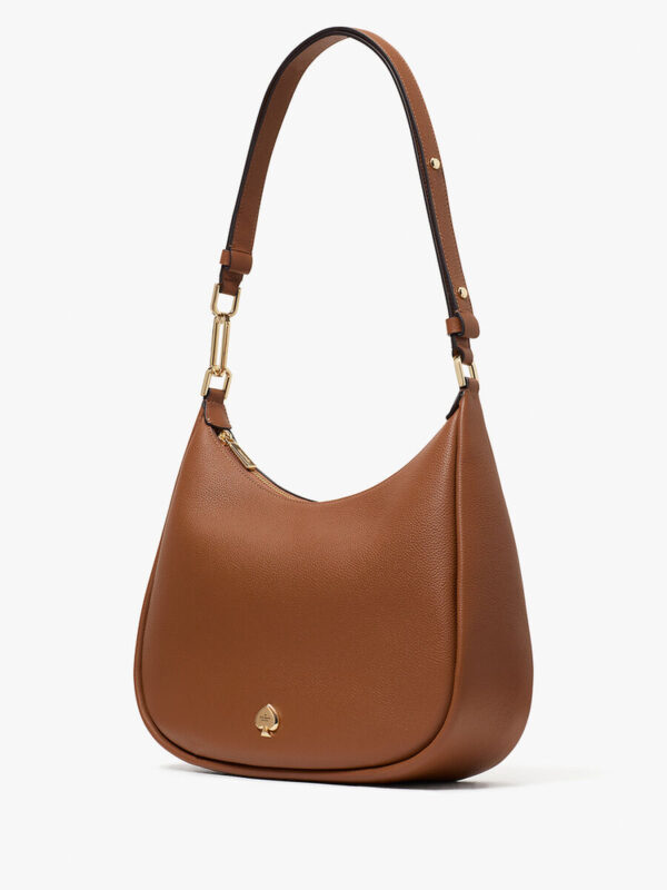 Kate Spade Kayla Pebbled Leather Chain Link Convertible Crossbody (Warmginger) - Image 3