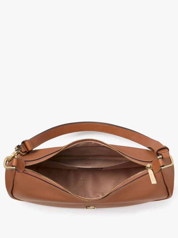 Kate Spade Kayla Pebbled Leather Chain Link Convertible Crossbody (Warmginger) - Image 2