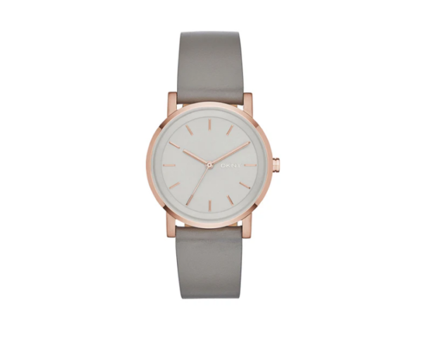 DKNY Soho Three-Hand Grey Leather Watch (NY2341)