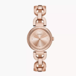 DKNY Women's Eastside Three-Hand Rose Gold-Tone Stainless Steel Watch (NY2769)