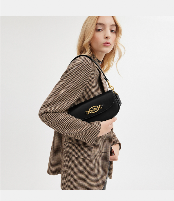 Coach Harley Shoulder Bag 23 (Black Classic) - Boutique Collection - Image 4