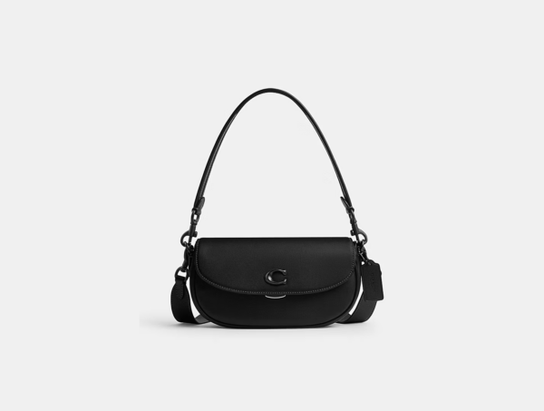 Coach Emmy Saddle Bag 23 (Black)-Boutique Collection