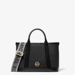 Michael Kors Luisa Small Signature Satchel (Black)