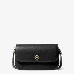 Pre Order - Michael Kors Jet Set Travel Small Pebbled Leather Crossbody Bag (Black)