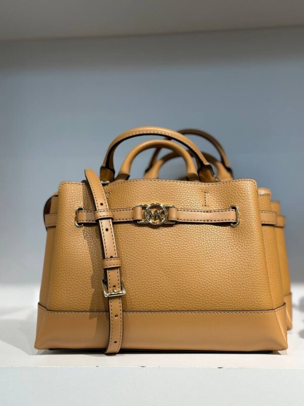 [Pre-Order] - Michael Kors Reed Small Belted Satchel (Luggage)