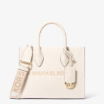 Pre Order-Michael Kors Mirella Small Pebbled Leather Crossbody Bag (Light Cream)