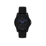 Armani Exchange Three-Hand Black Silicone Watch AX2533
