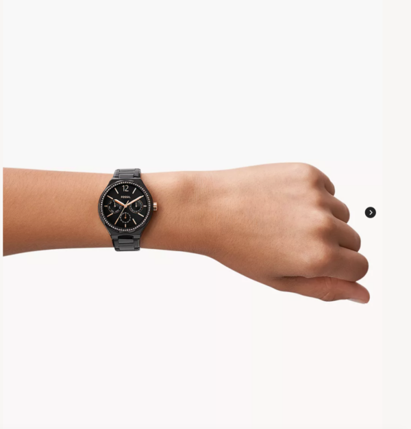 Fossil His and Her Multifunction Black Stainless Steel Watch Set(BQ2645 Set) - Image 4