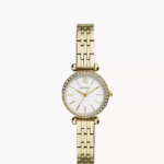 Fossil Tillie Mini Three-Hand Gold-Tone Stainless Steel Watch (BQ3503)