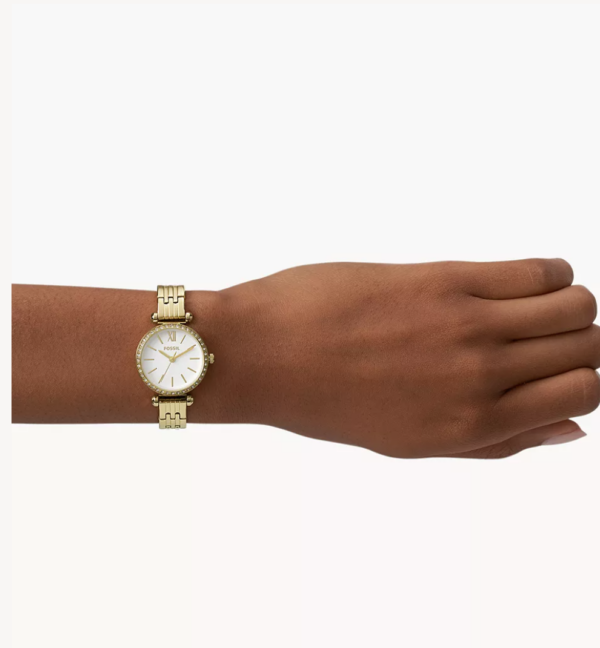Fossil Tillie Mini Three-Hand Gold-Tone Stainless Steel Watch (BQ3503) - Image 2